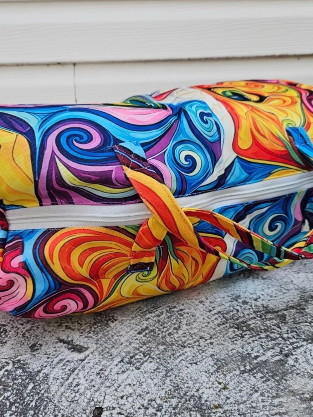Duffle Bag Cat Print Multi Color Very Light Weight Gym Travel Bag Unbranded - Picture 6 of 11